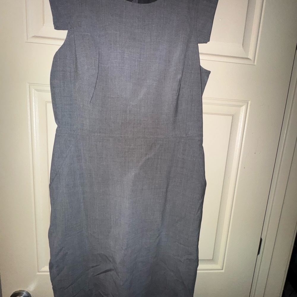 J. Crew Classic Gray Midi Dress